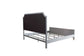 House Marchese - Queen Bed - Two Tone Beige Fabric & Pearl Gray