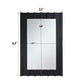 Drisana - Accent Mirror - Black Mirrored