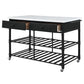 Emery - Kitchen Island - White Cultured Marble Top & Gray