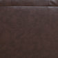 Ainehome "Cinema" 3-Piece Brown Faux Leather Manual Reclining Sofa Set