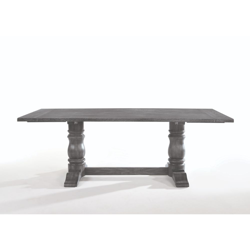 Leventis - 30" Dining Table - Weathered Gray