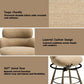 Jena - Fabric Counter Height Chair With Swivel