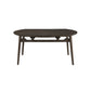 Rex - 65" Round Table With Self Storing Leaves - Walnut Brown