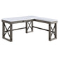 Talmar - Writing Desk With Lift Top - Marble Top & Weathered Gray