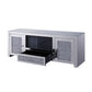 Noralie - TV Stand - Mirrored & Faux Diamonds