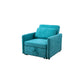 Green Lint Convertible One-Seat Sofabed