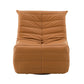 Talmon - Recliner With Swivel - Orange Synthetic Leather