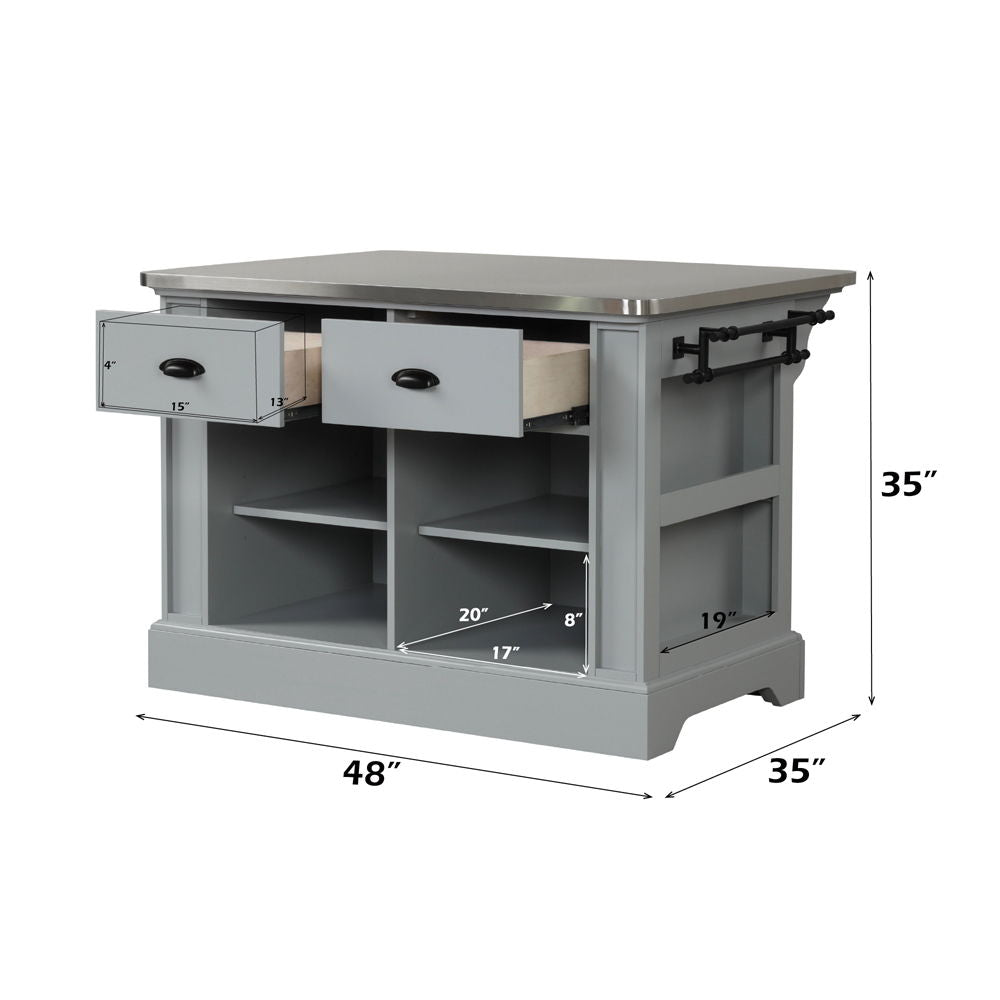 Urrur - Kitchen Island - Gray