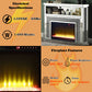 Noralie - 51" Fireplace With LED - Mirrored & Faux Diamonds