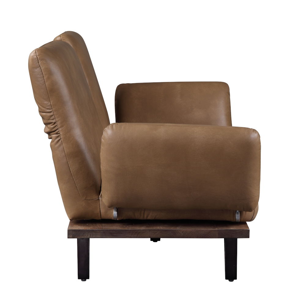 Narech - Sofa With Swivel - Nutmeg Top Grain Leather