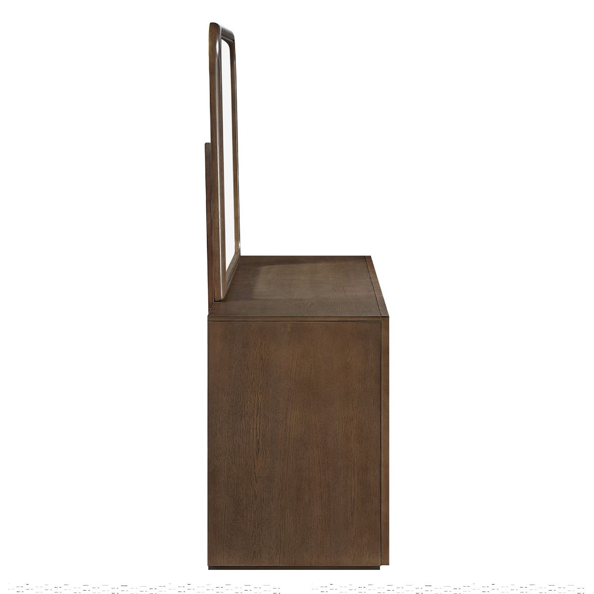Leanna - Dresser With Wood Top - Brown Oak