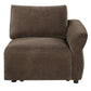 Theodore - Modular Right Facing Arm Chair - Brown Chenille