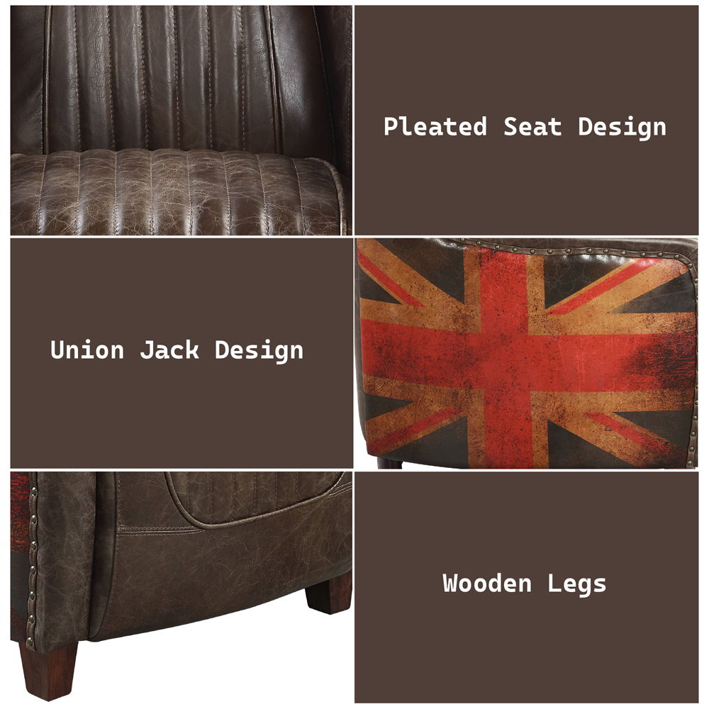 Brancaster - Chair - Antique Slate Top Grain Leather