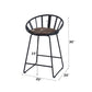 Zudora - Counter Height Chair (Set of 2) - Synthetic Leather & Black