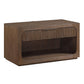 Leanna - Nightstand With Wood Top - Brown Oak