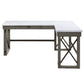 Talmar - Writing Desk With Lift Top - Marble Top & Weathered Gray