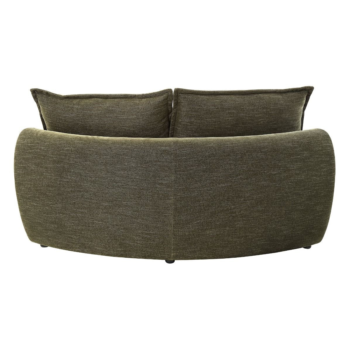 Leighton - Modular Wedge With 4 Pillows - Green Chenille