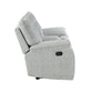 Chablis - Reclining Console Loveseat - Mist Gray