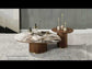 Willene - Coffee Table With Ceramic Top - Ceramic Top & Walnut