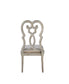 Esteban - Side Chair (Set of 2) - Ivory Velvet & Antique Champagne