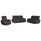 Wendell - Power Motion Loveseat With Console, Wireless Charger, Storage, USB & LED - Dark Gray
