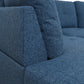 103.5-inch Blue linen L-shaped sectional sofa set — image 7