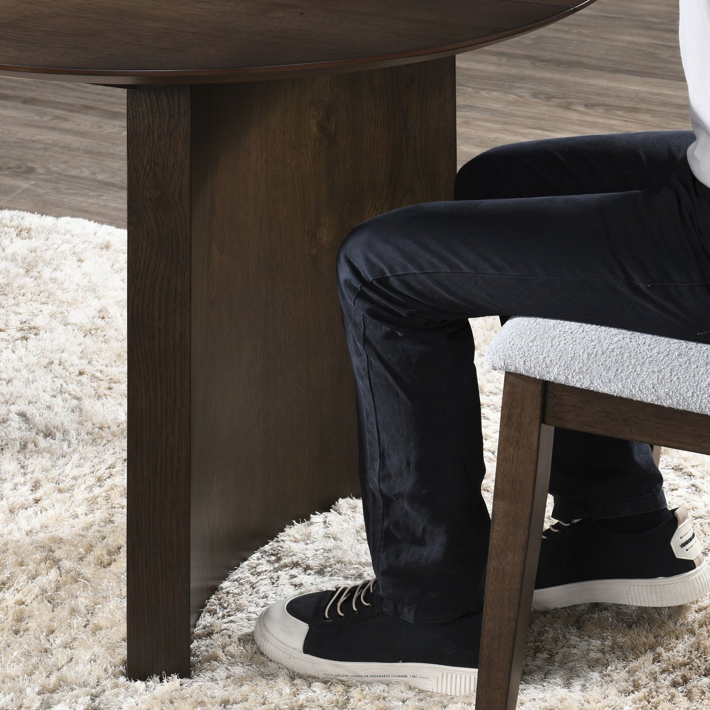 Kody - Oval Dining Table - Dark Walnut