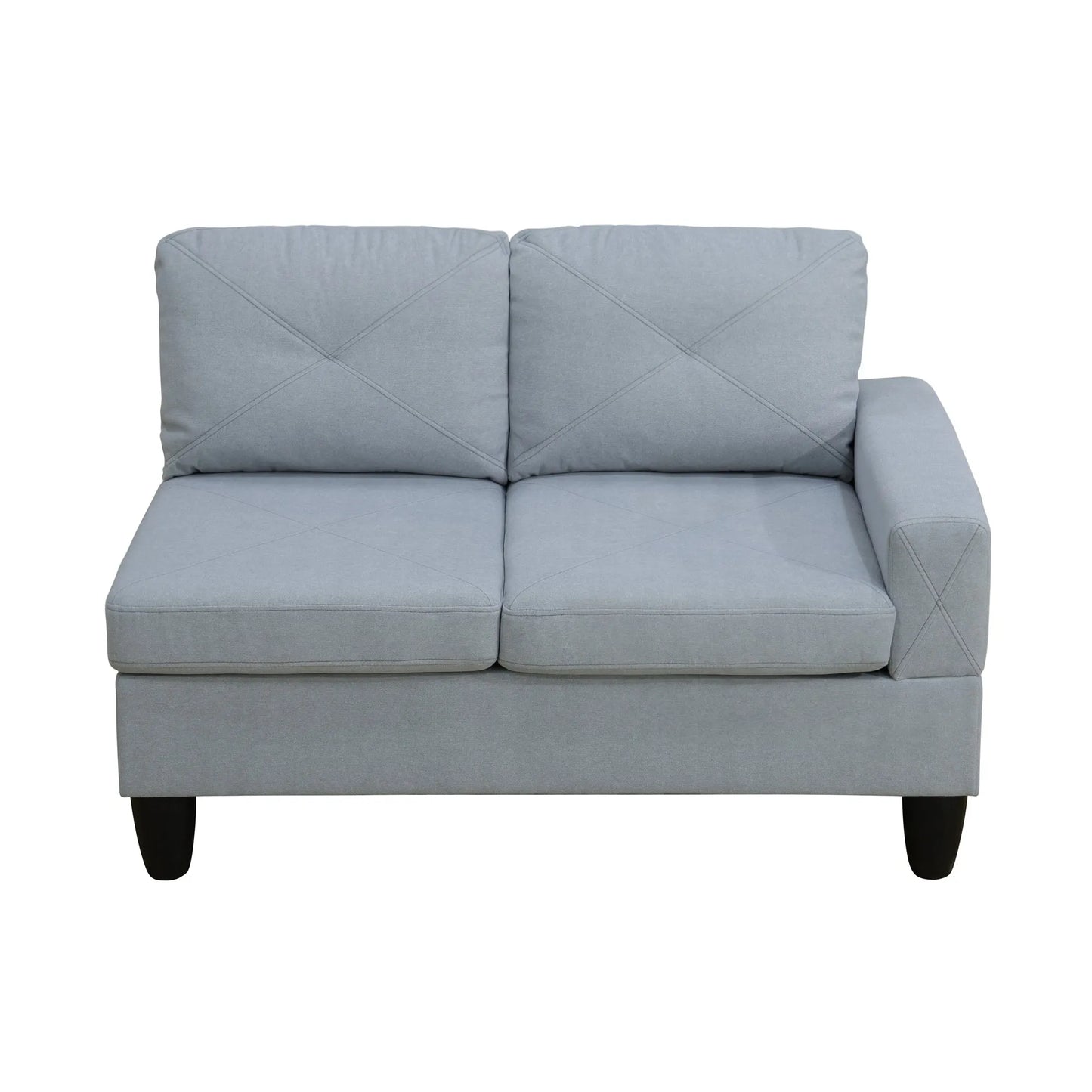 Ainehome Grey Flannel 4-Piece Modular Sofa Set