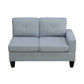 Ainehome Grey Flannel 4-Piece Modular Sofa Set