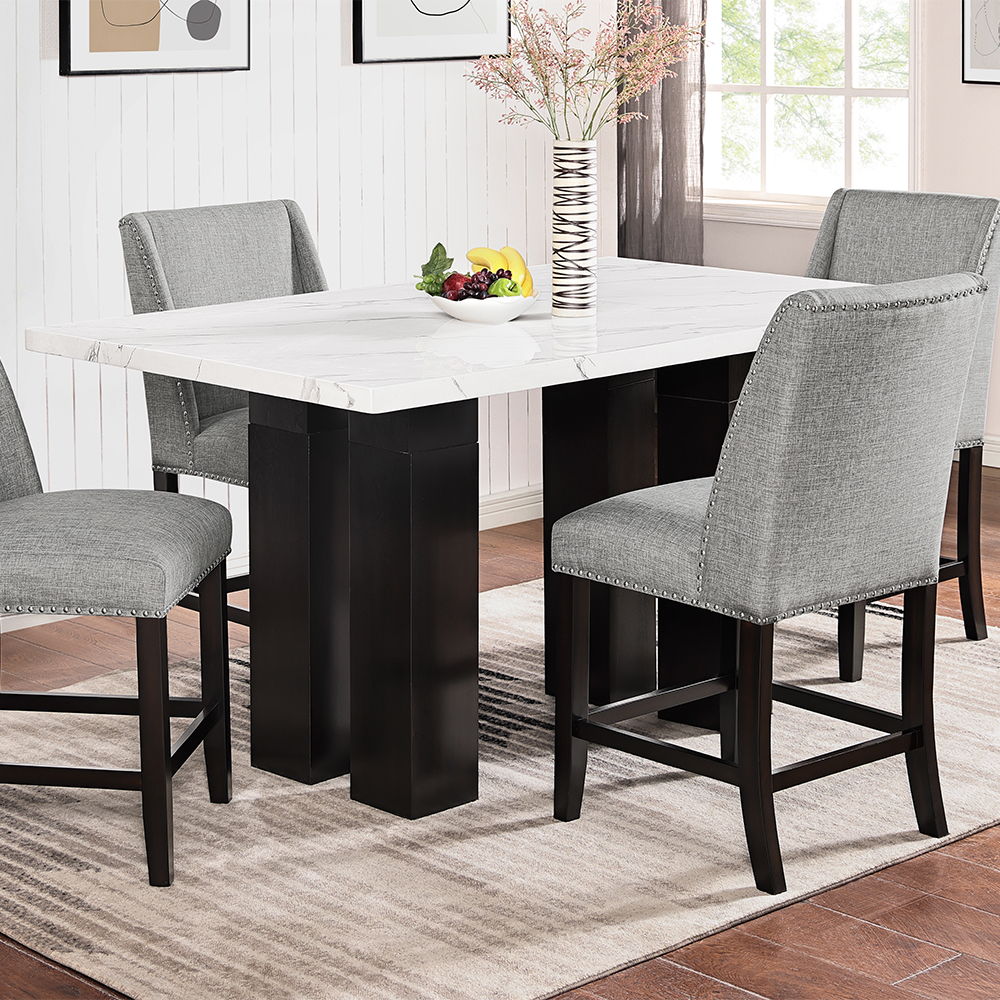 Faust - Adjustable Table / Base & Top - White