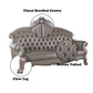 Dresden - 47" Sofa With 5 Pillows - Synthetic Leather & Vintage Bone White