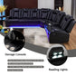 Ainehome Black Leather Power Reclining Sofa Set with Smart Storage & Wireless Charging