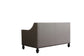 House Beatrice - Loveseat With 3 Pillows - Tan Synthetic Leather , Black Synthetic Leather & Charcoal