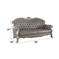 Dresden - 47" Sofa With 5 Pillows - Synthetic Leather & Vintage Bone White