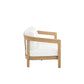 Wesley - Patio Loveseat With Cushions - White