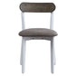 Fidelity - 5 Piece Dining Set - White & Gray