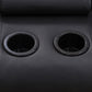 Ainehome Grandview 5-Seat Reclining Sectional Sofa in Black Faux Leather