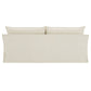 Shane - Sofa With 2 Pillows - Beige Linen