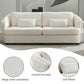 Mariko - Sofa With 2 Pillows - Beige Linen