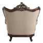 Ragnar - Chair With 2 Pillows - Light Brown Linen & Cherry