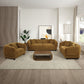 Lennox - Sofa With 2 Pillows - Brown Chenille