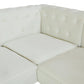 White flannelette 2-piece handcrafted sofa set — image 4