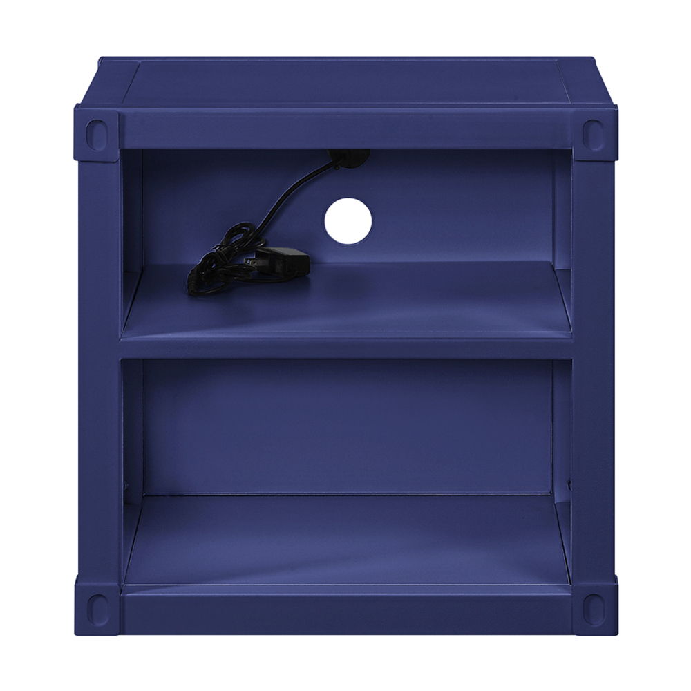 Cargo - Nightstand With USB - Blue