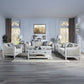 Katia - Chair With Pillow - Light Gray Linen & Weathered White