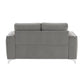 Wenona - Loveseat - Gray Velvet