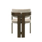 Destin - Side Chair - Light Gray Fabric & Walnut