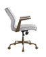 Attica - Office Chair - Vintage White Top Grain Leather