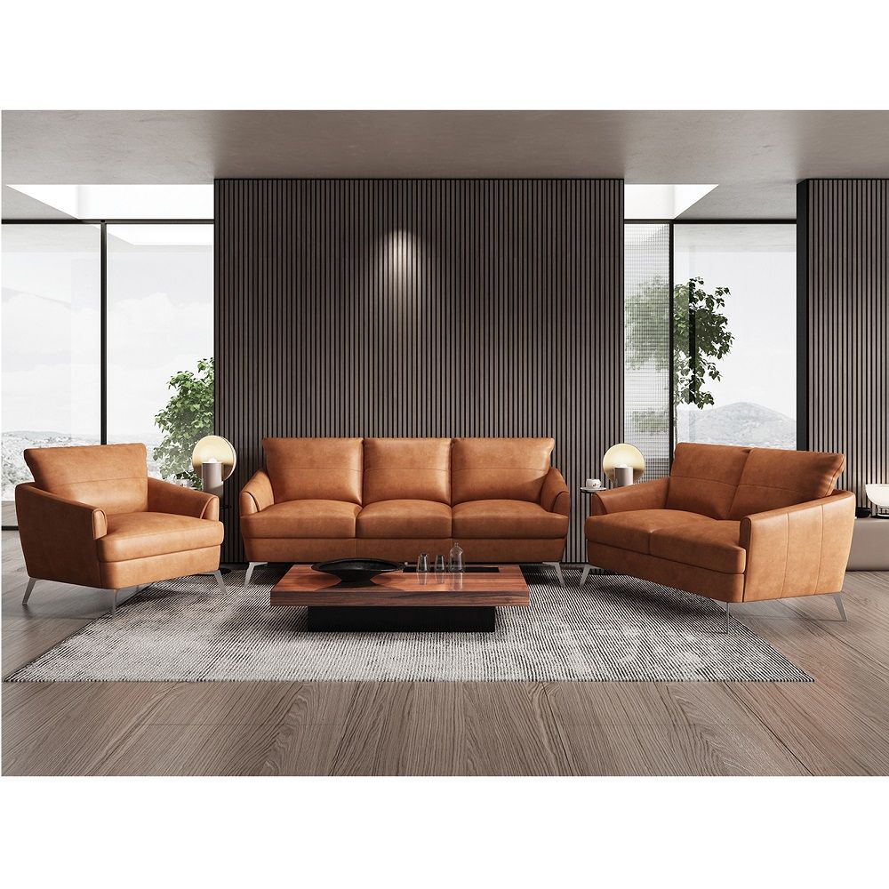 Safi - Sofa - Cappuccino Leather