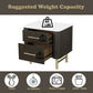 Clayten - Nightstand - Marble Top & Espresso