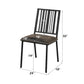 Zudora - Side Chair (Set of 2) - Synthetic Leather & Black